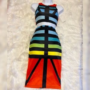 Beautiful Bright Colored Crop Top & Skirt!